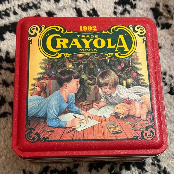Crayola Other - Crayola Vintage 1992 Red Collectible Tin Box square